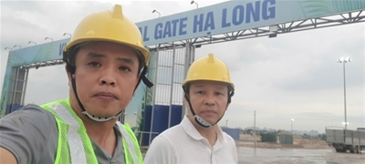 LIEN AN JSC| Giao lốp xe tải techking ETRT9 14.00R25 về với dự án ( Hạ Long-Quảng Ninh).